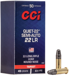 [975CC] CCI Quiet-22 - .22 LR - 45gr - 50 rounds