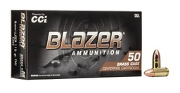 [5200] CCI Blazer Brass 9mm 115gr FMJ Ammunition