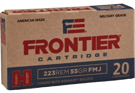 Hornady FRONTIER 5.56 NATO 55 GR FMJ (XM193) - 20rd