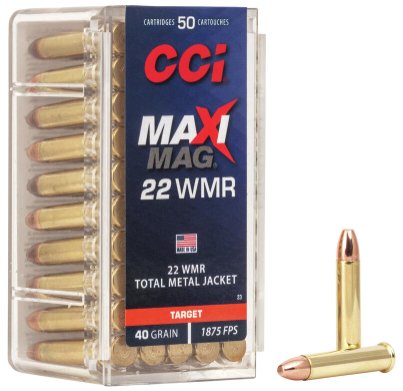CCI Maxi-Mag TMJ - 40gr - .22 WMR - 50rds