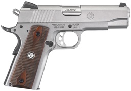 [6702] Ruger SR1911 1911 Commander-Style Stainless, .45 Auto, 4.25" BBL, 1:16" Twist, 2x7rd