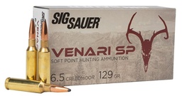 [V65CMSP129-20] Sig Sauer Venari SP, 6.5 Creedmoor, 129gr, 20rd