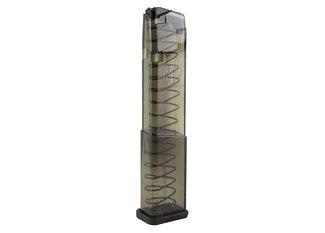 Elite Tactical Systems Magazine for Glock 43X, 9mm, 19 Rds, Carbon Smoke