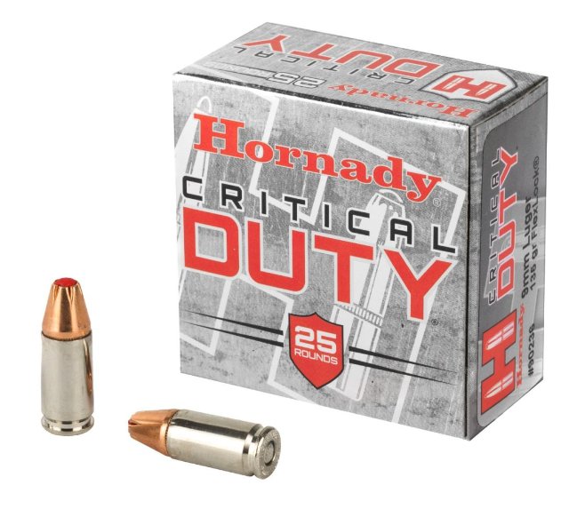 Hornady, Critical Duty, 9MM, 135 Grain, FlexLock Duty, 25 Round Box