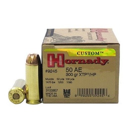 [9245] Hornady Custom XTP Ammo, 50 AE, 300 GR, 20 Rds