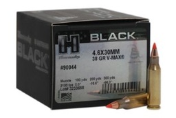 [90044] Hornady 4.6x30mm 38 gr V-Max Hornady BLACK 25 rds