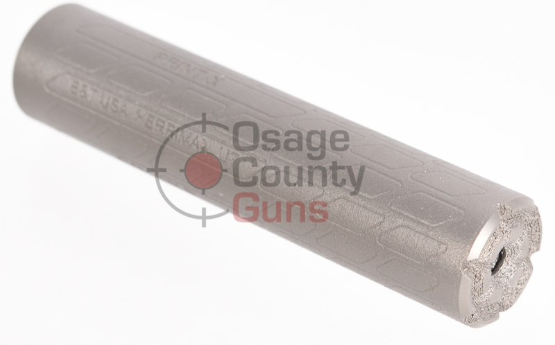 B&T TiGER22 Ti Suppressor, .22 LR, Natural Titanium / Gray — SD-TiGer22-Ti