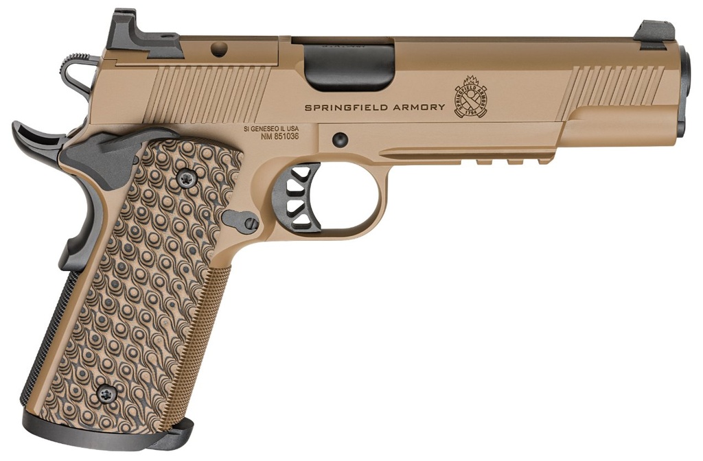 Springfield Armory 1911 TRP AOS, Coyote Brown, 9mm, 5" BBL, 3x9 Rds