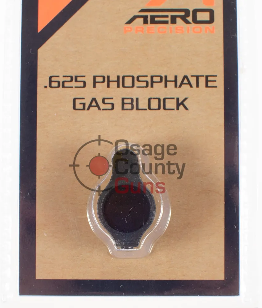 Aero Precision .625 Low Profile Gas Block, No Logo - Phosphate (C)