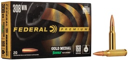 [GM308M] Federal Sierra MatchKing BTHP Ammo, .308 Win, 168gr, 20rd