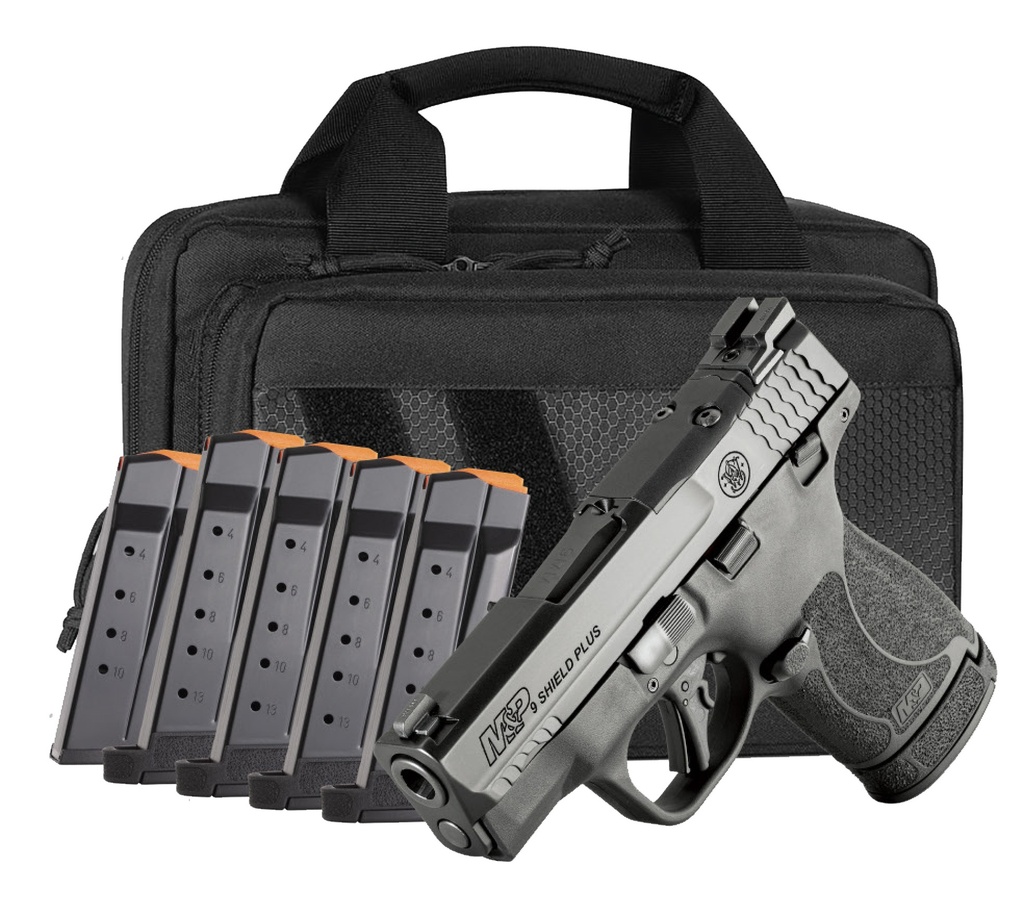 S&W M&P9 Shield Plus 14724 9M OR TS CARRY ON BUNDLE