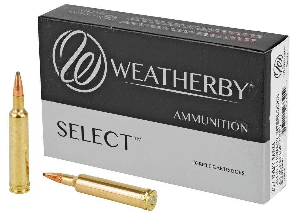 Weatherby Select .257 Wby Mag, 100gr, InterLock, 20rds