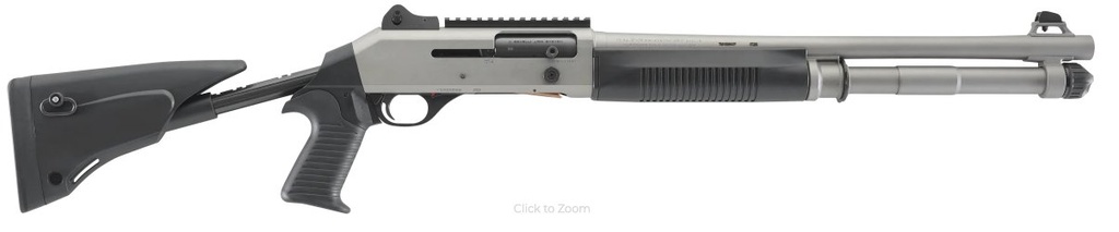 Benelli M4 EXT H2O 12 GA 18.5" 7+1 Titanium Cerakote 5-Position Stock — 11789