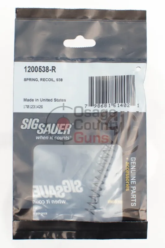 Sig Sauer P938 9mm Recoil Spring