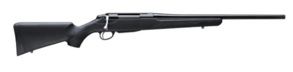 Tikka T3x Lite Synthetic Compact,   243 Win , 20in, 1:8 twist, 5/8x24", Synthetic/Blued