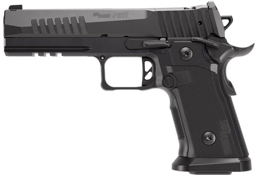 Sig Sauer P211, 9MM, 5IN, BLK, SAO, X-RAY 3, OPTIC READY, ALLOY GRIP, (3) 10RD STEEL MAG