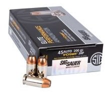 [E45AP1-50] Sig Sauer Elite V-Crown JHP - .45 ACP - 200gr - 50rd