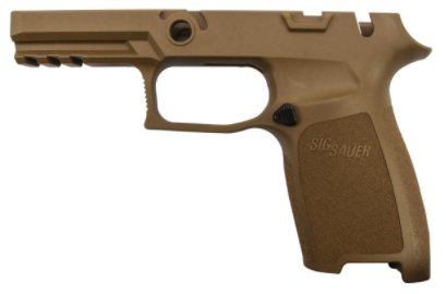 Sig Sauer P320 Cary Grip Module, Coyote, Manual Safety, Large