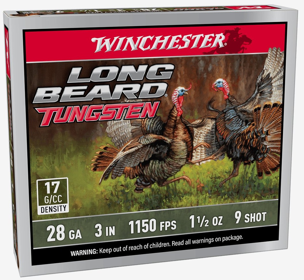Winchester Long Beard TS, 28GA, 3", 9 Shot, 1-1/2 oz,  5rd