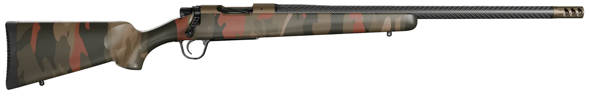 Christensen Arms Ridgeline FFT Burnt Bronze Sagebrush Drift  - 300 PRC - 22 In - Carbon Fiber Brl - Burnt Brz Cerakote Rec - Carbon Sagebrush Drift Stk