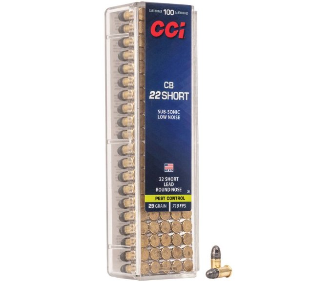 CCI CB Sub-Sonic .22 Short, 29gr, LRN, 100rd