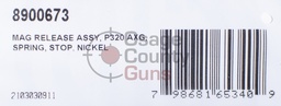 [8900673] Sig Sauer P320 AXG Magazine Release, Nickel