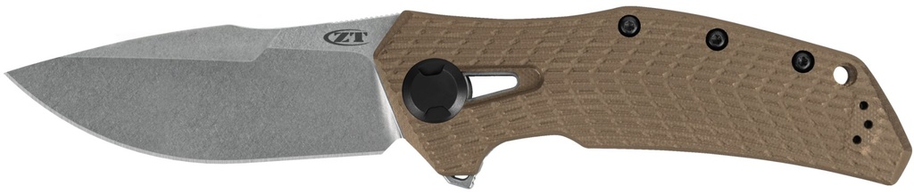 ZT Model 0308 FDE Manual Folder - CPM 20CV - 3.75" - Drop Point