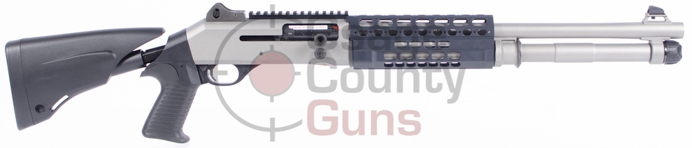 Benelli M4 Tactical Titanium 5-Position Stock, 12ga, 18.5" BBL, 3" Chamber, 7+1