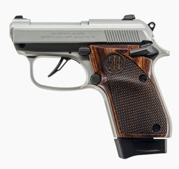[J30X32R8IN] Beretta 30X Inox w/ Wood Grips, .32 ACP, 2.4" BBL, 8 Rds