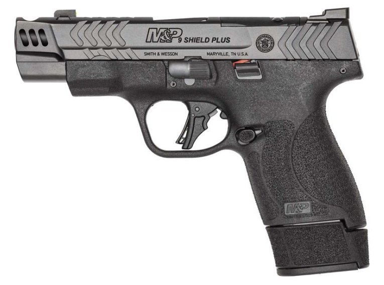 S&W PC M&P9 Shield Plus Carry Comp OR, 9mm, 4" BBL, 15 Rds