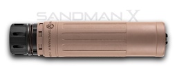 [SMXKMFDE] Dead Air Sandman X FDE 7.62 GMS Low Back Pressure Silencer w/ DA438 KeyMo