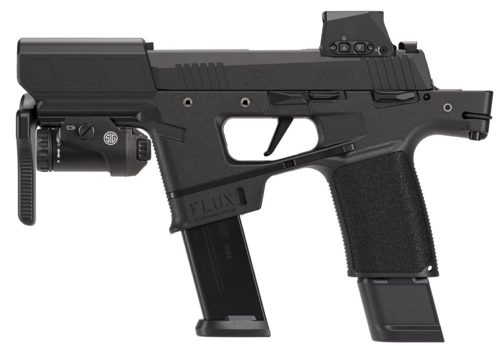 Sig Sauer P365 Flux Tactical Kit, 9mm, 6", 4 Mags, RomeoX Compact, Foxtrot1X