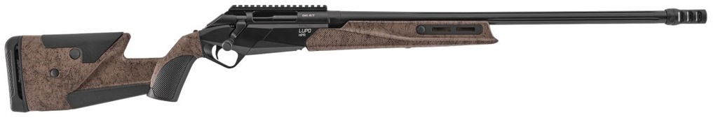 Benelli Lupo HPR, Brown/Black Webbing, .338 Lapua Mag, 26" BBL, 4 Rds