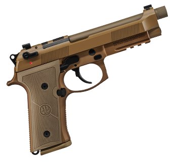 Beretta M9A4 G, FDE, 9mm, 5.1" BBL, 3x18rd