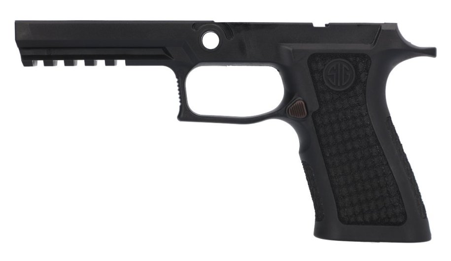 Sig Sauer P320 Laser Stippled Grip Module, Full Size, Med, Black