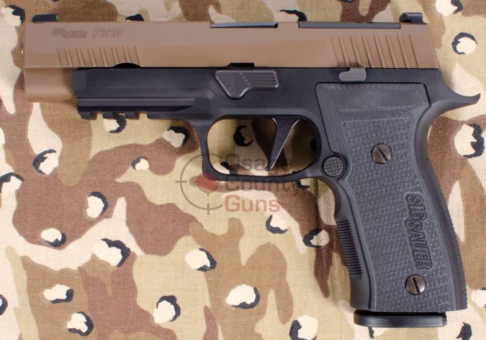 Sig Sauer P320 AXG Fullsize Coyote 2-Tone, 9mm, 4.7" BBL, 17rd