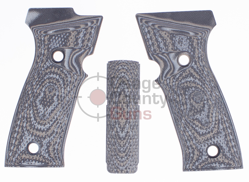 Hogue Sig Sauer P320 AXG Extreme Series Grip - Inverse Chk G10 -Black/Grey