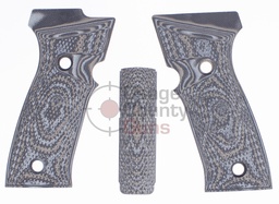 [Hogue-48157] Hogue Sig Sauer P320 AXG Extreme Series Grip - Inverse Chk G10 -Black/Grey