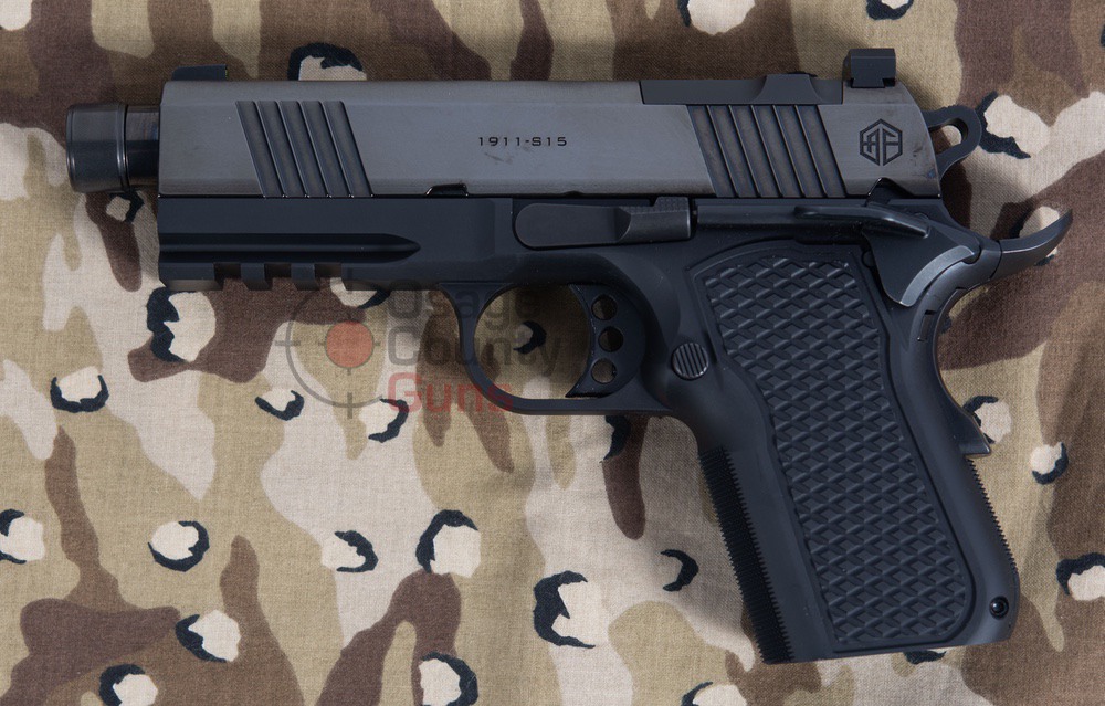 Alpha Foxtrot AF1911-S15 Black DLC, 9MM, 3.5" BBL Threaded, 15 Rds