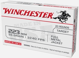 [W223K] Winchester FMJ - 55gr - .223 Rem - 20rd