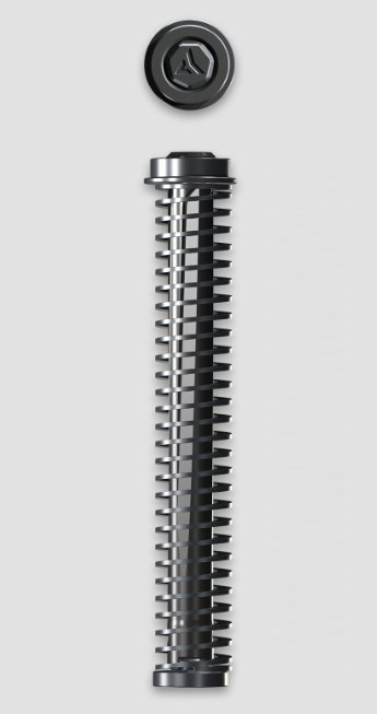 Radian COMPRESSOR Guide Rod, Glock 19/19X/G45, 3 Springs, Black