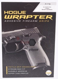 [Hogue-17668] Hogue Sig Sauer P320 9 / 40 / 357 - Wrapter Rubber Adhesive Grip - Block Texture - Black - Medium Grip Module Compact