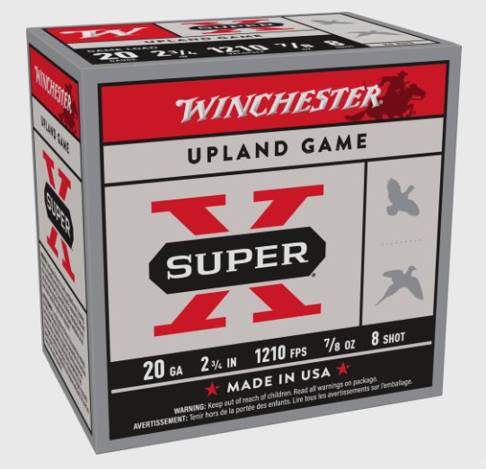 Winchester 20 GAUGE 2-3/4 1210 #8  7/8 Game, 25rd box