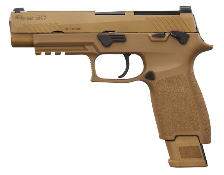 Sig Sauer M17 CSS MS, Coyote, 9mm, 4.7" BBL, 17 / 21 Rds
