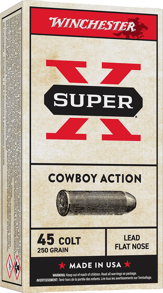 Winchester .45 Colt, 250gr, Lead Flat Nose, 50rd