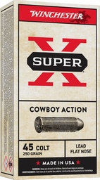 [USA45CB] Winchester .45 Colt, 250gr, Lead Flat Nose, 50rd