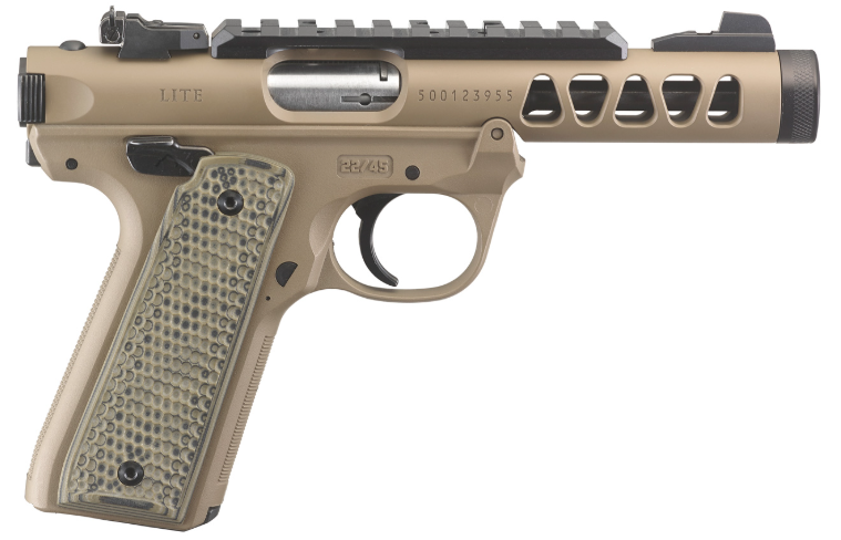 Ruger Mark IV 22/45 Lite .22 LR 4.4" FDE Cerakote 10+1 — 43920