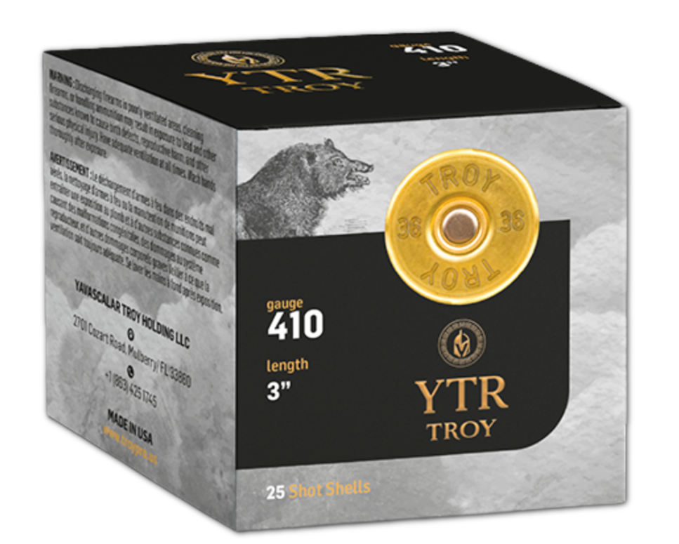 YTR Troy .410 Gauge 3" 5/8 oz #6 Lead Shot, 25/Box — YBR410-358-6