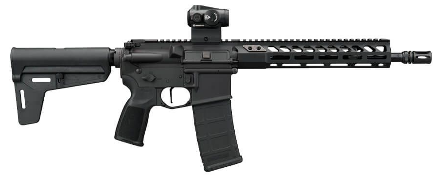 SIGM400, 5.56 NATO, PISTOL, 11.5IN, FORGE, BLK, SEMI, ROMEO-MSR GEN II, BSL BRACE, AL MLOK HG, (1) 30RD MAG