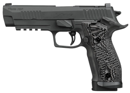 [226X5-9-XTM-SAO] SIG P226, 9MM, 5IN, X-FIVE, EXTREME, BLK, SAO, BLACK/GRAY G10, XRAY3 FIXED SIGHTS W/ PLATE, (3) 20RD STEEL MAG, CUSTOM WORKS